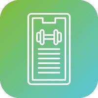 Workout Progress Vector Icon Style