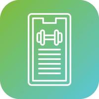 Workout Progress Vector Icon Style