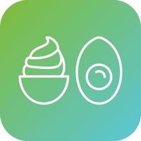 Deviled Eggs Vector Icon Style