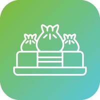 Dim Sum Vector Icon Style