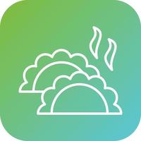 Dumplings Vector Icon Style