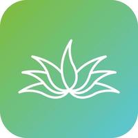 Aloe Vera Vector Icon Style