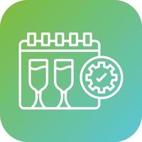 Event Organization Vector Icon Style