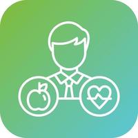 Healthy Lifestyle Vector Icon Style