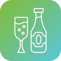 Champagne Vector Icon Style