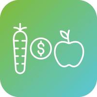 Budget Eating Vector Icon Style