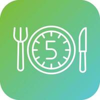 5 Meals A Day Vector Icon Style