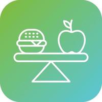 Balanced Diet Vector Icon Style