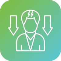 Lower Stress Levels Vector Icon Style