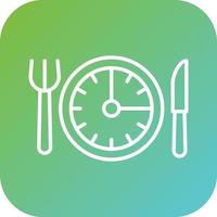 Intermittent Fasting Vector Icon Style