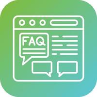 FAQ Vector Icon Style