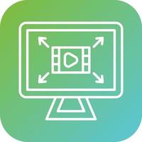 Screen Resolution Vector Icon Style