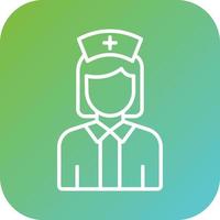enfermero hembra vector icono estilo