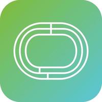 Running Track Vector Icon Style