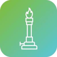 Bunsen Burner Vector Icon Style