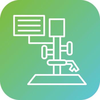 Digital Microscope Vector Icon Style