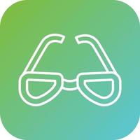 Glasses Vector Icon Style