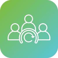 Group Dynamic Vector Icon Style