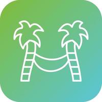 Hammock Vector Icon Style