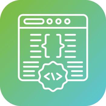 código gratis desarrollo vector icono estilo