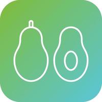 Avocado Vector Icon Style