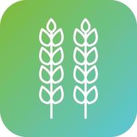 Wheat Vector Icon Style