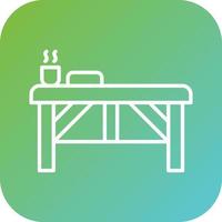 spa cama vector icono estilo