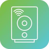 Smart Speaker Vector Icon Style