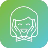 Face Massage Vector Icon Style