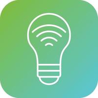 Smart Bulb Vector Icon Style