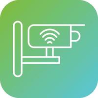 Smart Cctv Vector Icon Style