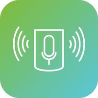 Voice Assistant Vector Icon Style