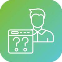 Non Technical User Vector Icon Style