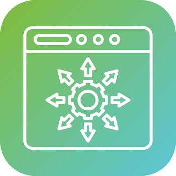 funcionalidad vector icono estilo