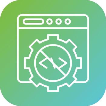 Code Block Vector Icon Style