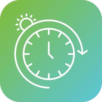 Daily Routine Vector Icon Style