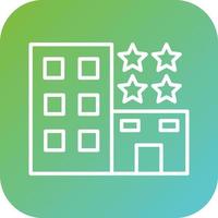 4 Star Hotel Vector Icon Style