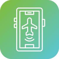 Airplane mode active Vector Icon Style