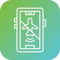 Airplane mode Inactive Vector Icon Style