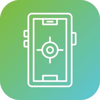 GPS fijo vector icono estilo