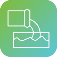 Factory Waste Vector Icon Style