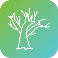 Dry Tree Vector Icon Style