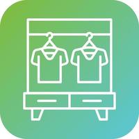 ropa estante vector icono estilo