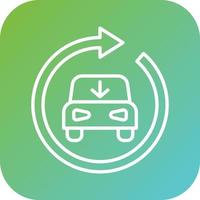 Reduce Daily Driving Vector Icon Style