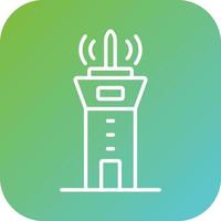 Control Tower Vector Icon Style