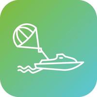 Parasailing Vector Icon Style