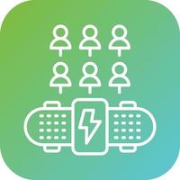 Electric Skateboard Sha Vector Icon Style