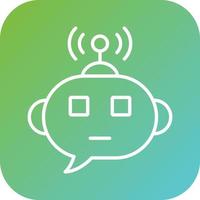 Smart Chat Bot Vector Icon Style