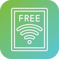 gratis Wifi vector icono estilo