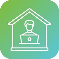 House Sitting Vector Icon Style